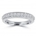 2.15 ct Round Cut Diamond Engagement Ring Set  Whit Millgrain on The Shank 